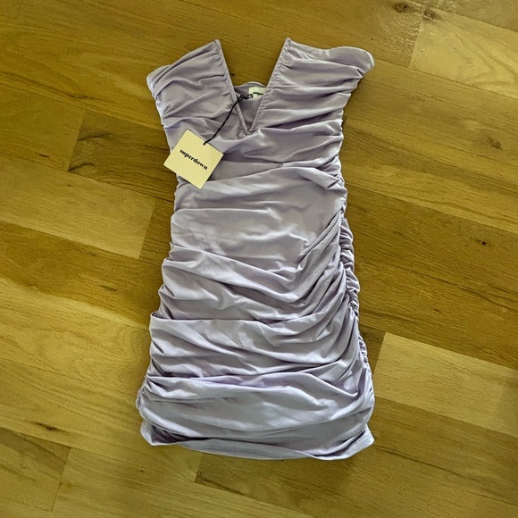 NWT Superdown Ruched Mini Dress - Picture 2 of 6